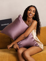 [Deep Purple] SilkSilky  22Momme Pillowcase 003