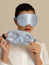 [Light Blue] SilkSilky  Eye Mask 001