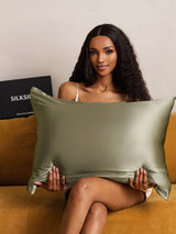 [Olive Green] SilkSilky  Pillowcase 001