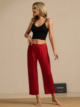 [Wine] SilkSilky  Women's Sleep Pants 007