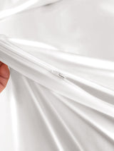 [White] SilkSilky  19Momme Bedding Set 006