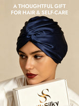 [Dark Blue] SilkSilky  Sleep Cap 006