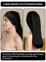 [Black] SilkSilky  Sleep Cap 003