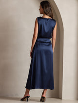 [Dark Blue] SilkSilky  Skirt 004