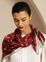 [Wine] SilkSilky  Scarf 003
