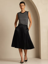 [Black] SilkSilky  Skirt 001