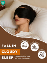 [Black] SilkSilky  Eye Mask 002