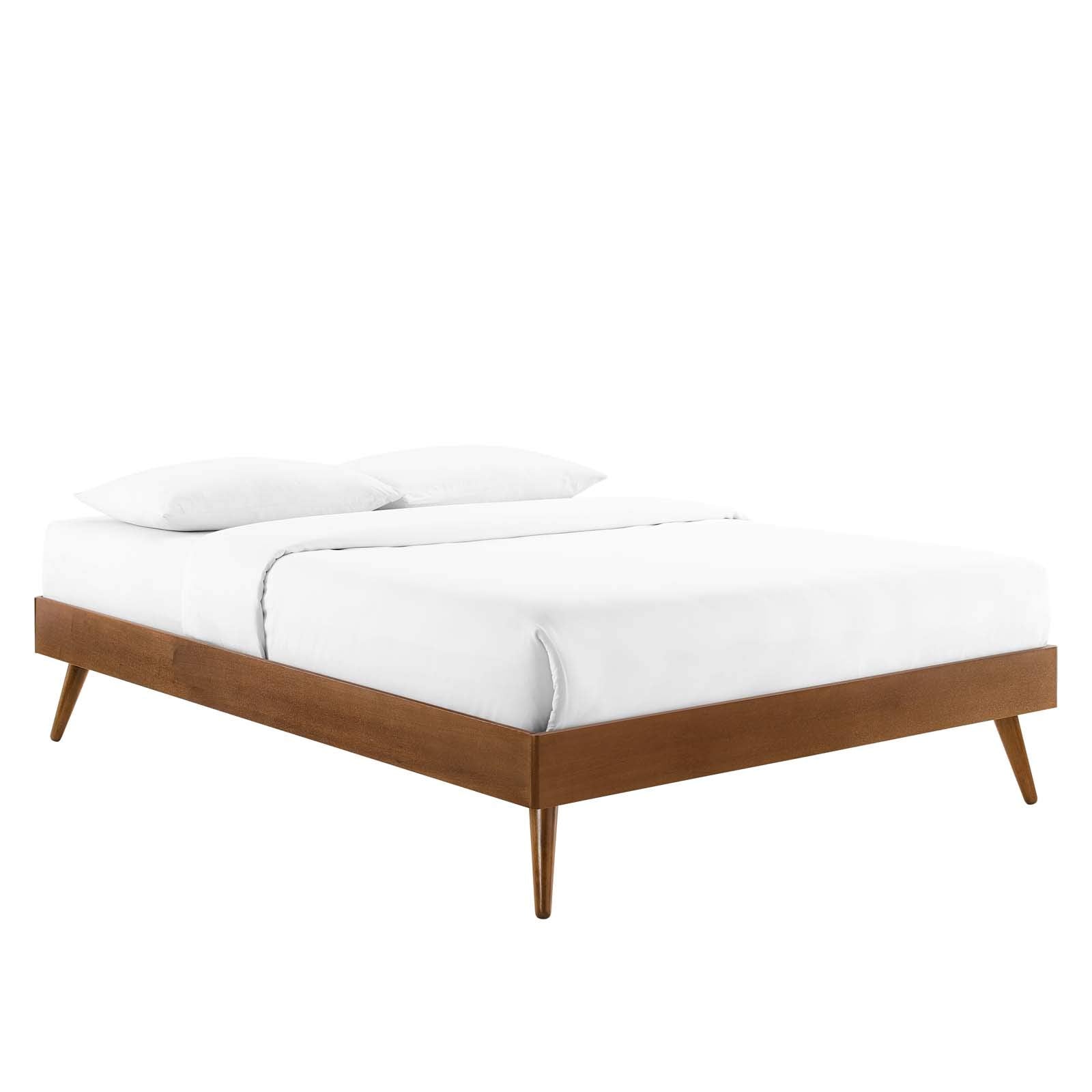 Modway Margo Queen Wood Platform Bed Frame In Walnut