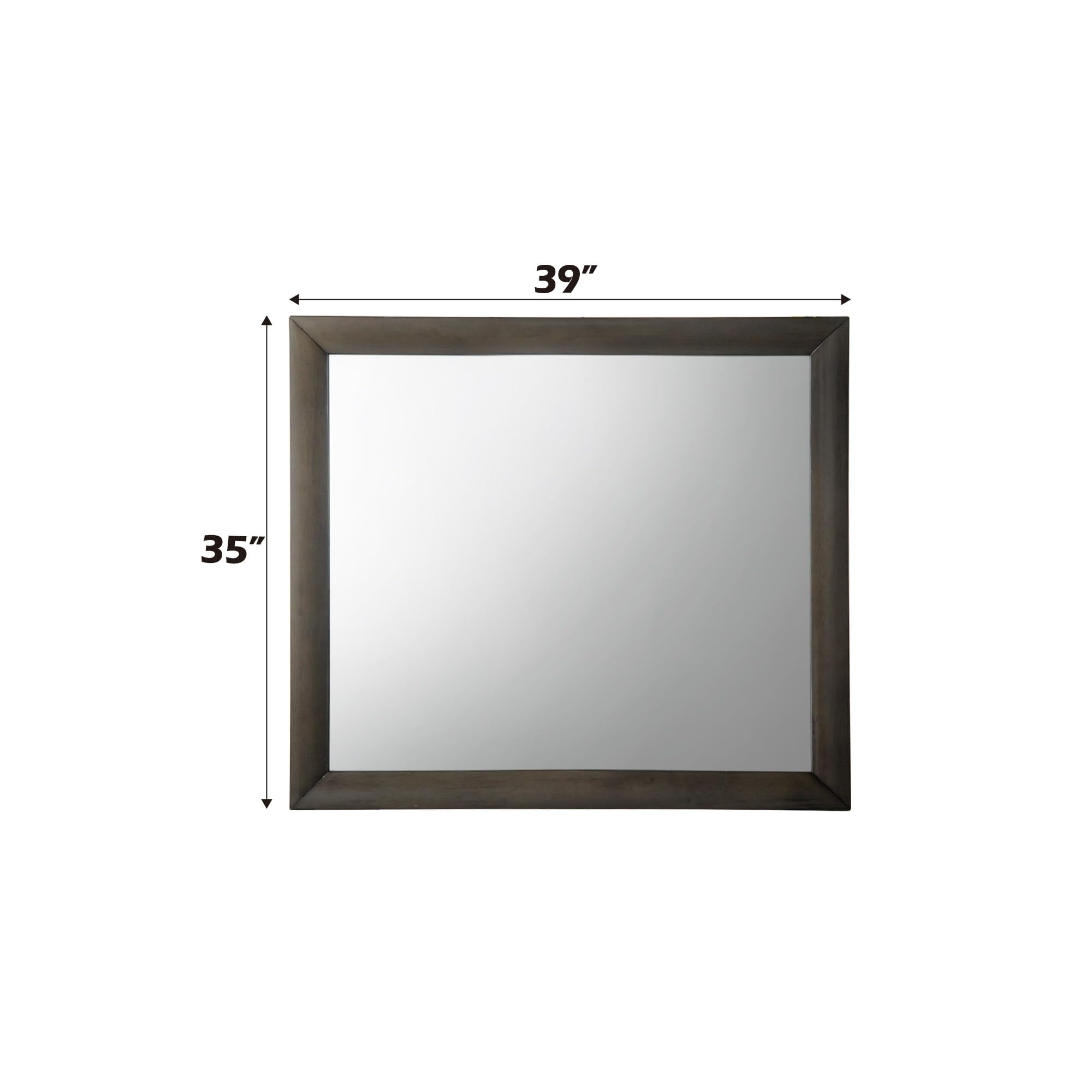 Acme Ireland Mirror in Gray Oak