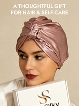 [Pale Mauve] SilkSilky  Sleep Cap 006