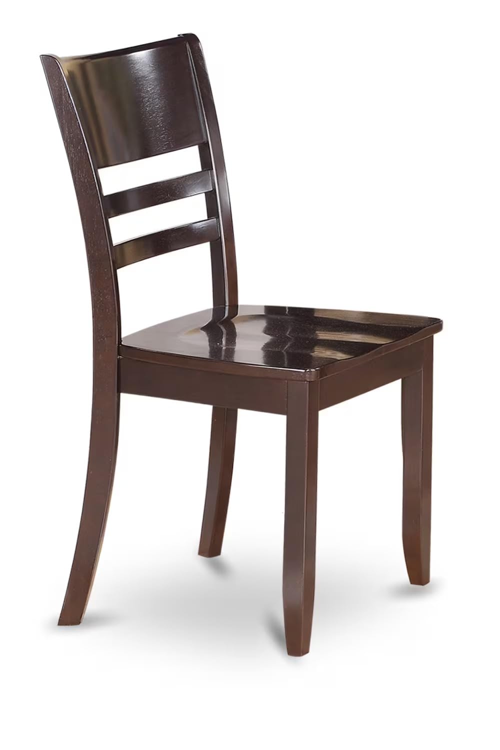 East West Furniture CALY6-CAP-W 6 Piece Kitchen Table & Chairs Set Contains a Rectangle Dining Table and 4 Dining Room Chairs with a Bench, 36x60 Inch, Cappuccino