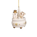 Christian Ulbricht Ornament -  Music Box With Snowman