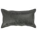 Kosas Home Cheyenne 14X26 Transitional Leather Throw Pillow In Nightfall Green