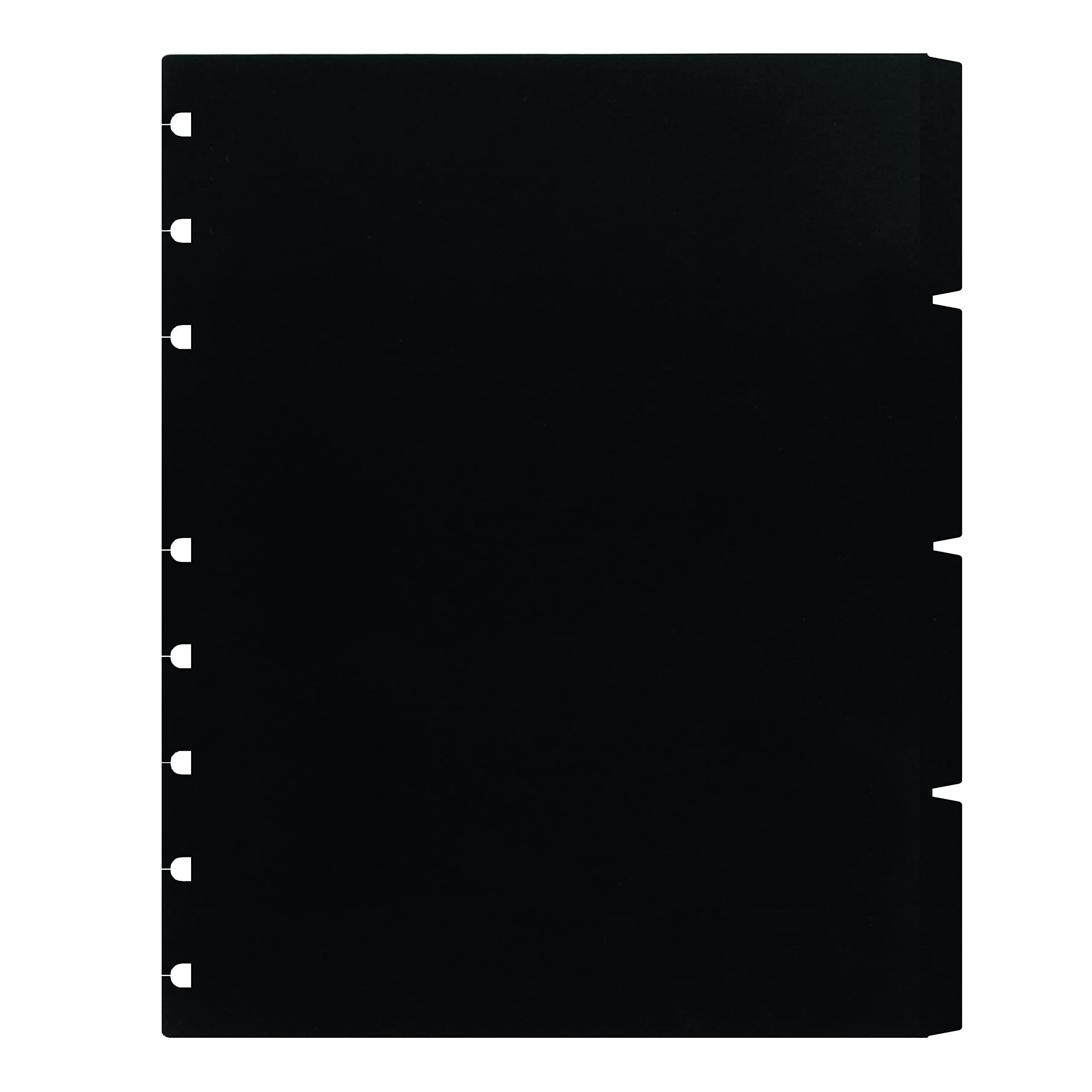 Rediform Blueline Miraclebind Notebook Accessory, Indexes, Black Poly (Afa9050T)