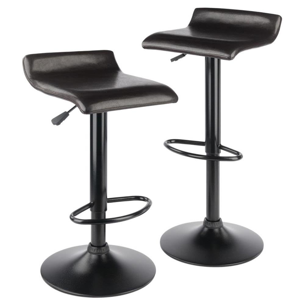 Winsome Wood Cora 3-Piece Round Pub Table with 2 Swivel Stool Set