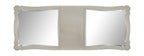 Acme Bently Mirror Top and Wooden Frame Dining Table in Beige