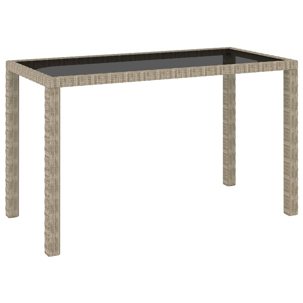 6 Piece Patio Dining Set with Cushions Poly Rattan Beige