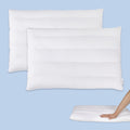 Fouxtel 2 Packs Flat Pillows For Sleeping Thin, 2.5' Ultra Thin Pillow, Slim Bed Pillows For Stomach And Back Sleepers, Standar