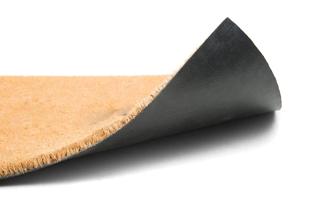 Ecomills Coco Coir Door Mat, 24' X 48' X 0.5', Great For Double Doors, Heavy Duty, Indoor Outdoor, Large Size, Non-Slip Backi