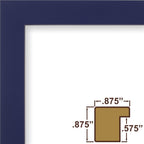 Craig Frames Confetti, Modern Blue Picture Frame, 19 X 25 Inch