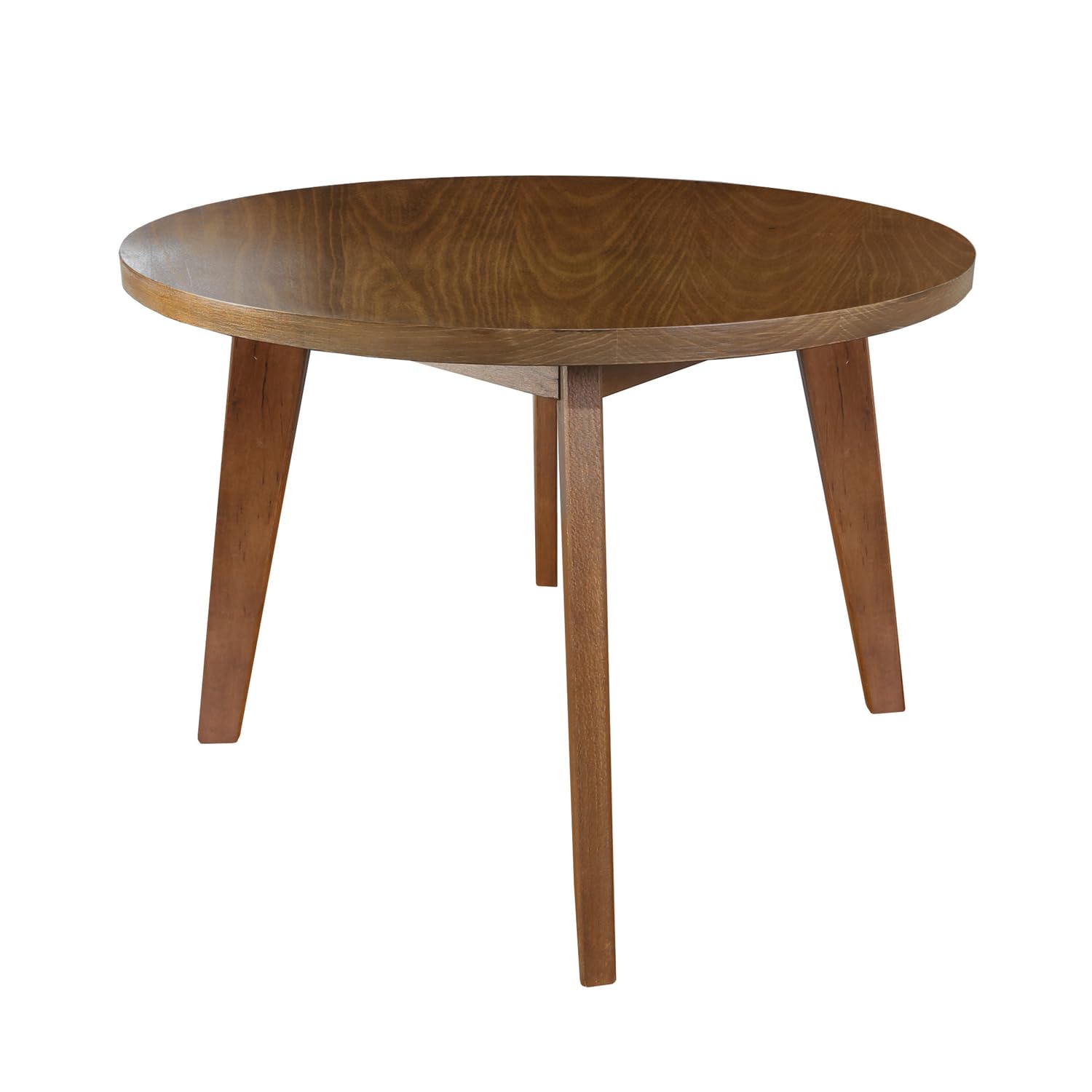 American Trails Genuine 100% Hardwood Round Coffee Table - Hand-Wiped Walnut