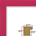 Craig Frames Confetti, Modern Pink Picture Frame, 12 X 16 Inch