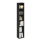 Furinno Luder 6-Tier Open Shelf Bookcase, Blackwood