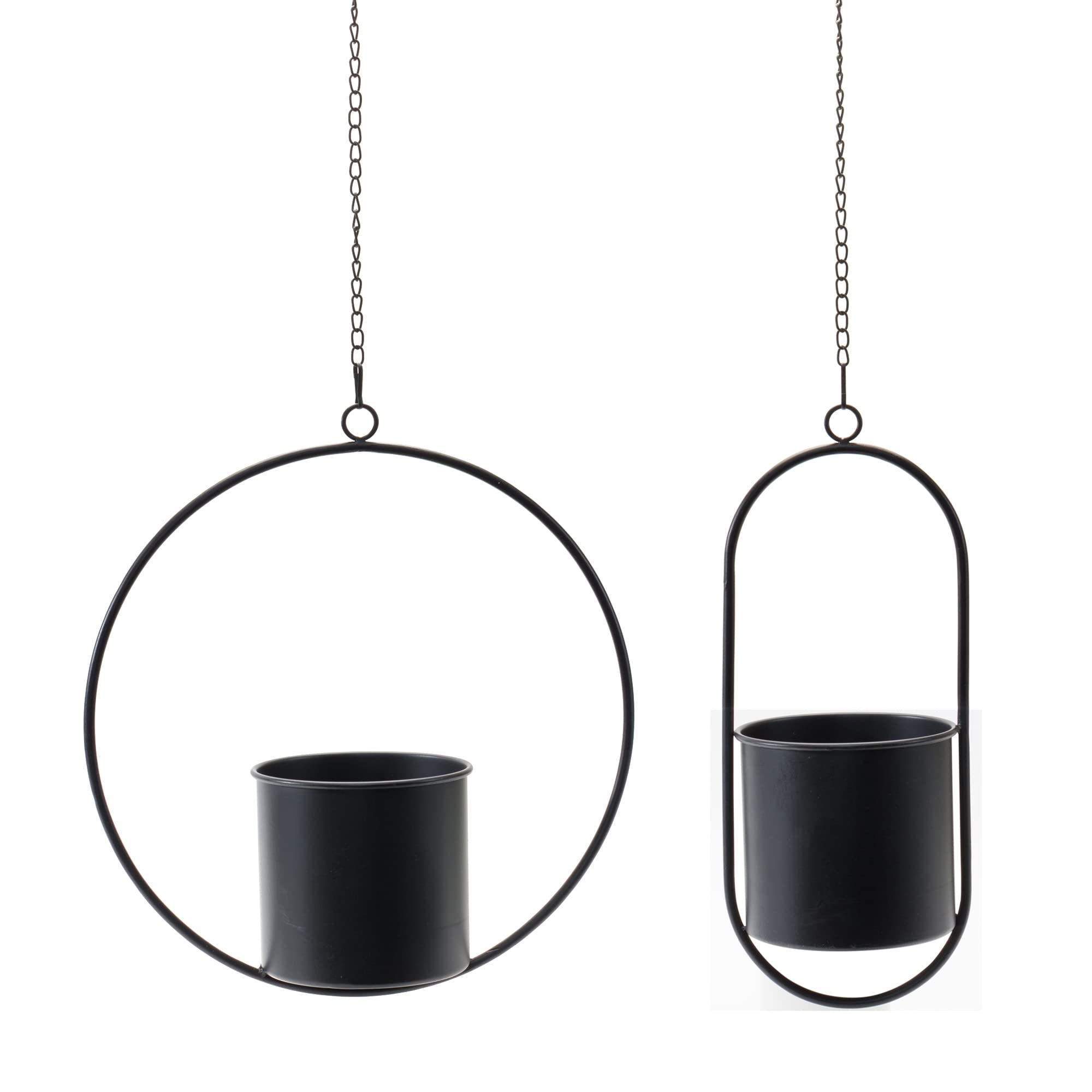 Hanging Metal Platner (Set Of 2)