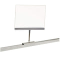 Retail Rack Acrylic Frame Magnetic Base Sign Holder, 5.5' X 7' Card Display, 9.5' H, 2 Pack