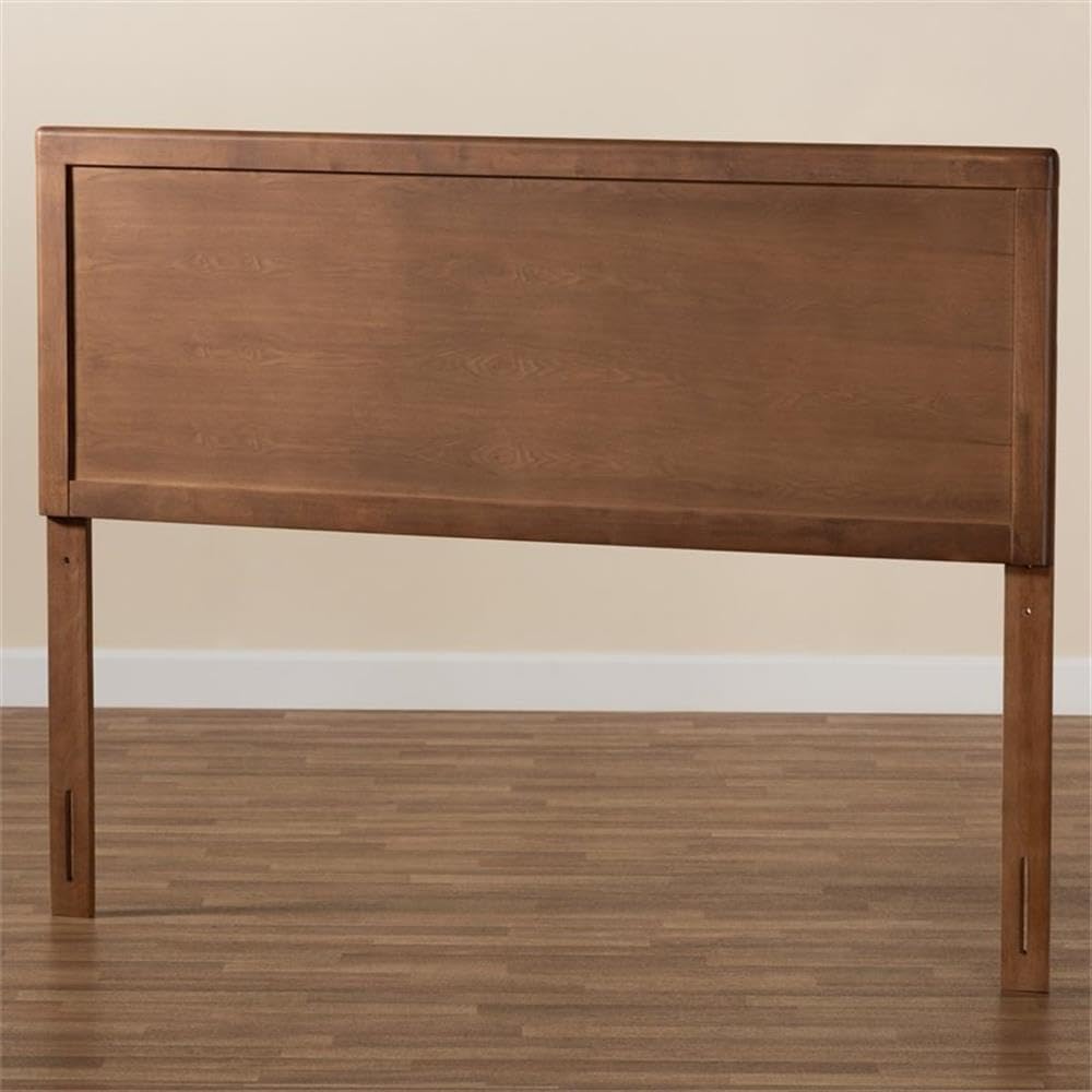 Baxton Studio Alan Modern and Contemporary Transitional Ash Walnut Finished Wood King Size Headboard