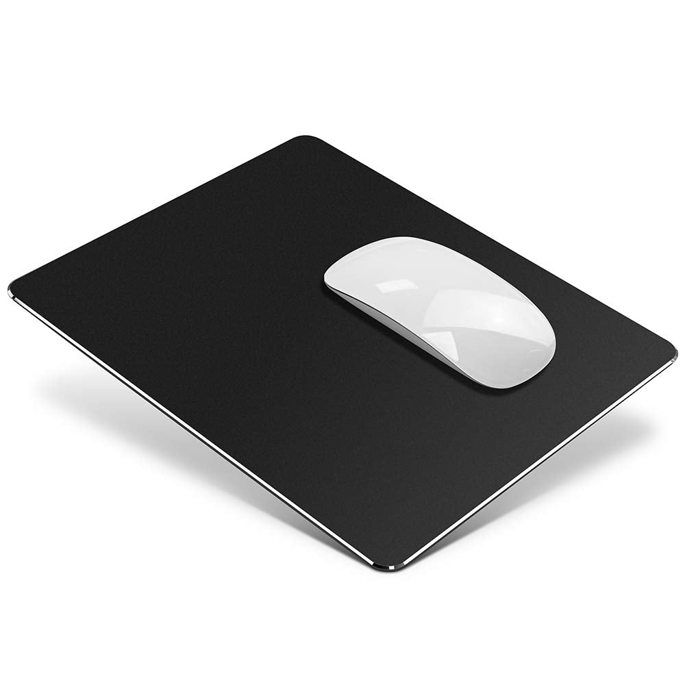 Metal Aluminum Mouse Pad, Office And Gaming Thin Hard Mouse Mat Double Sided Waterproof Fast And Accurate Control Mousepad For L