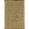 HomeRoots Polypropylene 3’x5’ Solid Tan Indoor Outdoor Area Rug