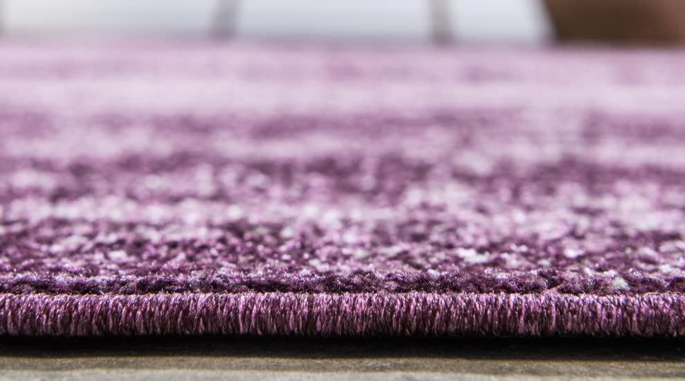 Unique Loom Del Mar Collection Area Rug - Lucille (10'X 13' Rectangle, Violet)