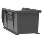 Akro-Mils 30234 Akrobins Plastic Hanging Stackable Storage Organizer Bin, 15-Inch X 5-Inch X 5-Inch, Black, 12-Pack