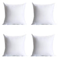 Calibrate Timing 20 X 20 Inches Pillow Inserts, Set Of 4 Hypoallergenic Brushed Microfiber Liner Down Alternative Filled Square