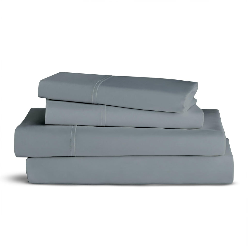 Purity Home King Size Charcoal Gray Bed Sheet Set, 400 Thread Count Deep Pocket Bed Sheets For King Bed, 100% Cotton Charcoal Gr