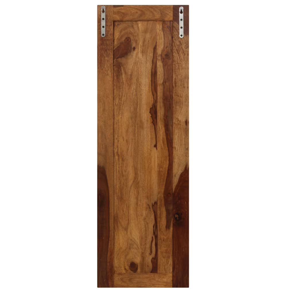 vidaXL Solid Sheesham Wood Coat Racks - Set of 2, Retro-Style Pegboard Design, Polished, Painted, Lacquered Wood with Beautiful Grains, Easy Assembly, Brown