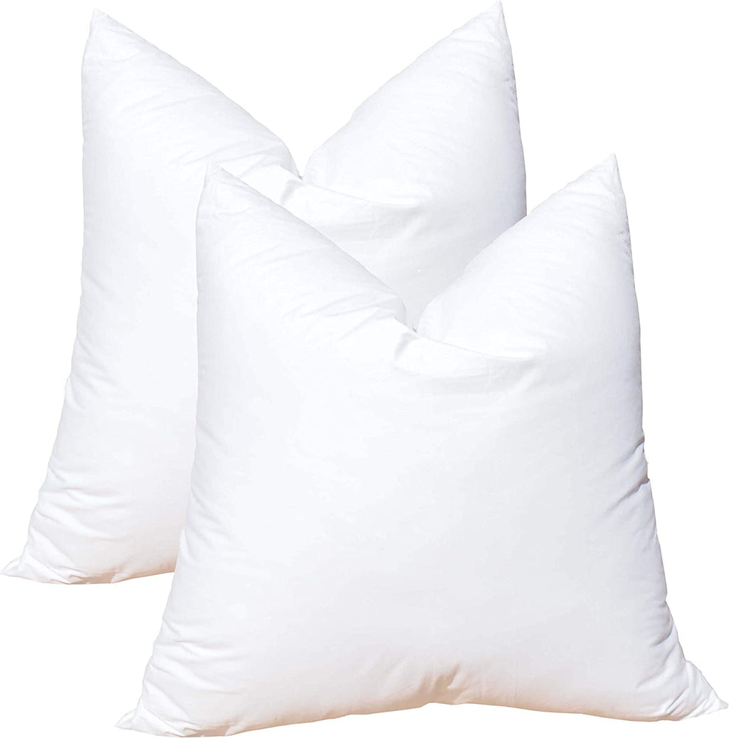 Pillowflex Set Of 2 (12X16) Premium Polyester Pillow Inserts - European Rectangle Pillow Forms, Machine Washable, Sham Pillow In