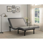 Coaster Clara Full Adjustable Bed Base, Grey/Black