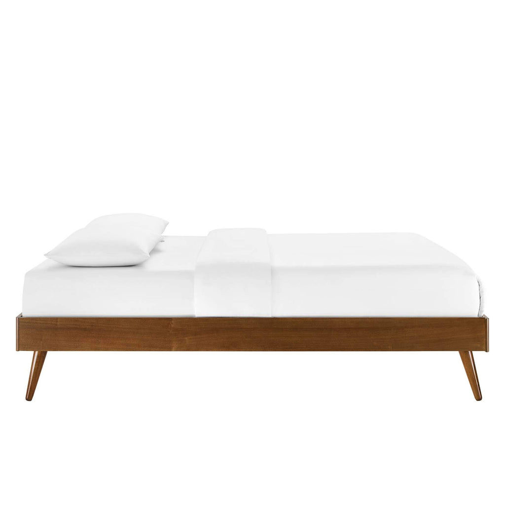 Modway Margo Queen Wood Platform Bed Frame In Walnut