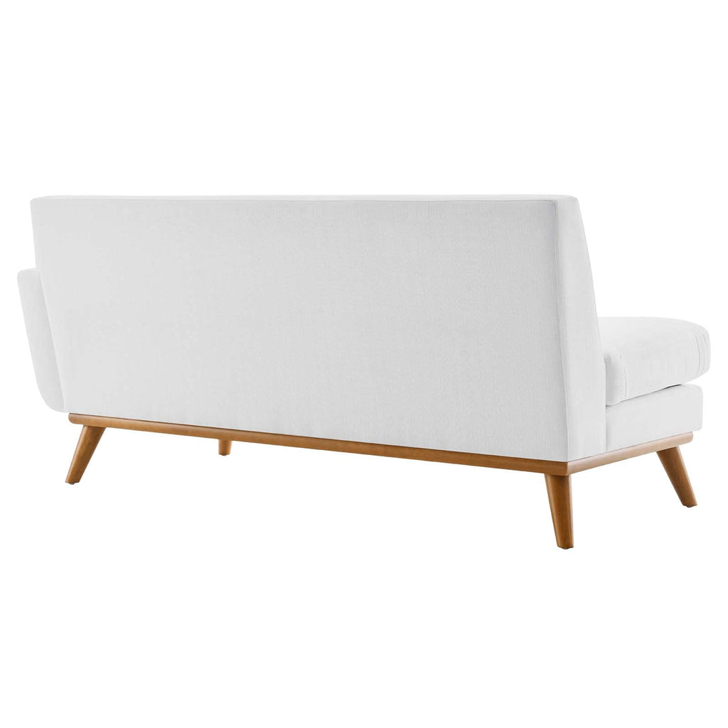 Modway Engage Upholstered Fabric Right-Arm Loveseat, White