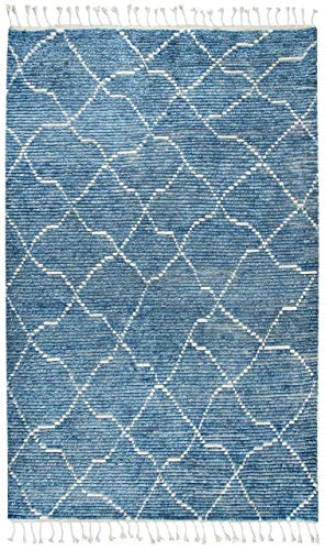 Nile Blue 8'9" X 11'9" Hand-Knotted Rug