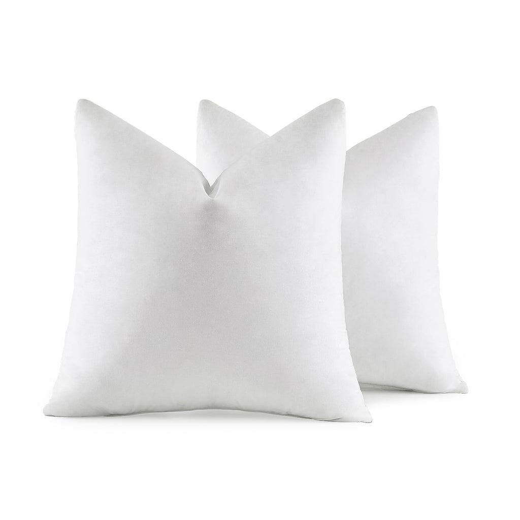 Miulee 30X30 Pillow Inserts, Pack Of 2 Down Feather Throw Pillow Inserts, Decorative Fluffy Throw Pillows Cotton Fabric For Living Room Sofa Bed