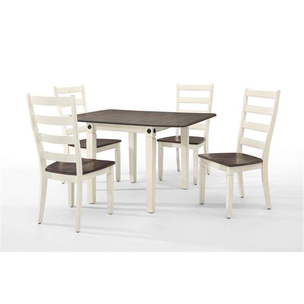 Intercon Glenwood Gathering Height Table, Rubbed White Charcoal