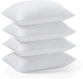 Acanva Basic Bed Pillow Soft Rest Cushion Stuffer For Sleeping, King , White 4 Count