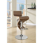 Coaster Home Furnishings Covina Adjustable Bar Stool Walnut Metal Mid-Century Modern 100396