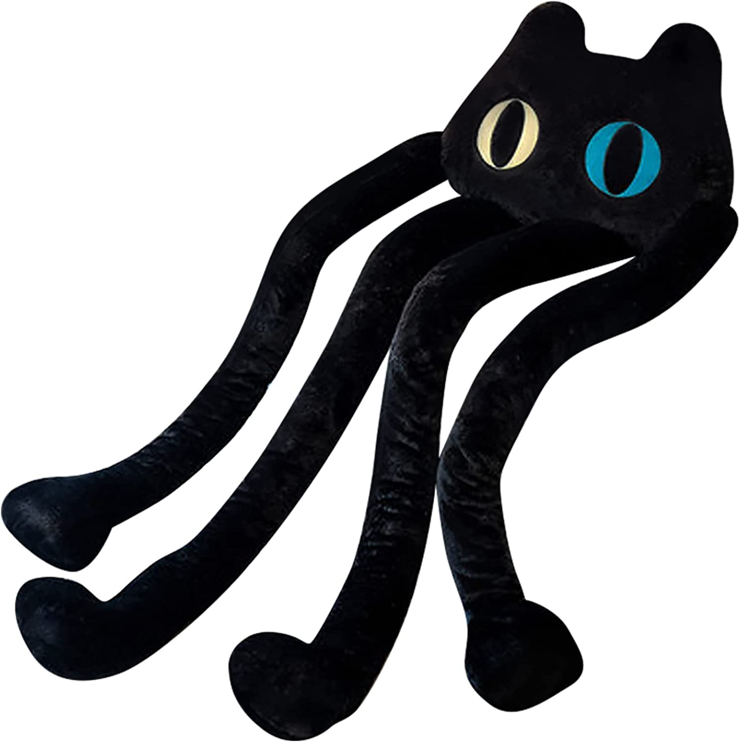 vitegaw Long Cat Plush Pillow, 39' Cute Black Cat Stuffed Animals Kawaii Soft Plushies,Big Plush Toys Gift for Girlfriend Kids