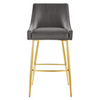 Modway Discern 2 Bar Stools, Pack of 2, Grey