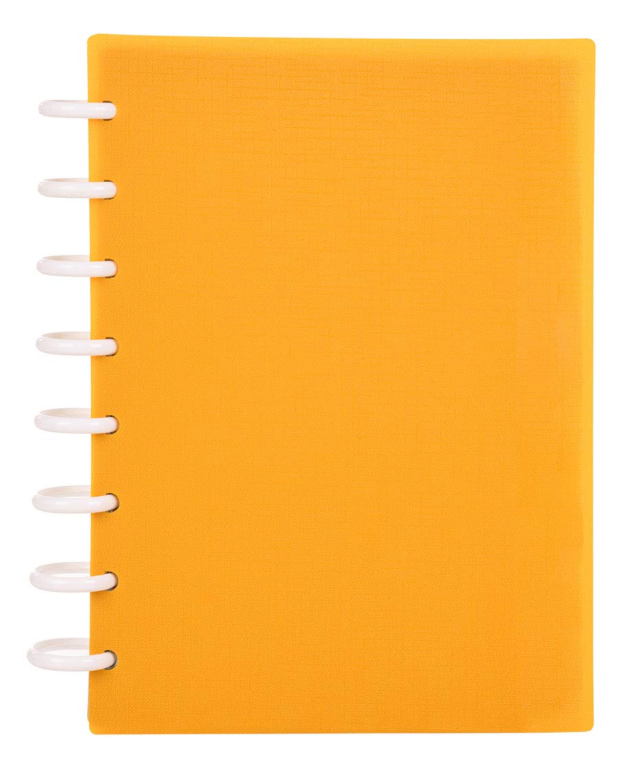 Talia Discbound Notebooks, Planner, Customizable, (Bbq Mustard, Junior (5.5In X 8.5In))