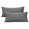 2-Pack Stretch Pillow Cases King - Jersey Knit & Ultra Soft Pillowcases T-Shirt Like Microfiber Blend - Envelope Closure & Suita